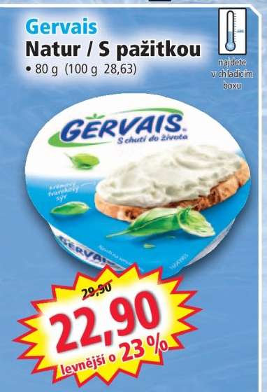 Gervais Natur / S pažitkou