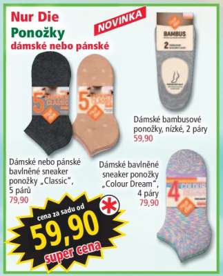 Dámské nebo pánské bavlněné sneaker ponožky „Classic“