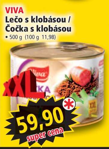 VIVA Lečo s klobásou / Čočka s klobásou