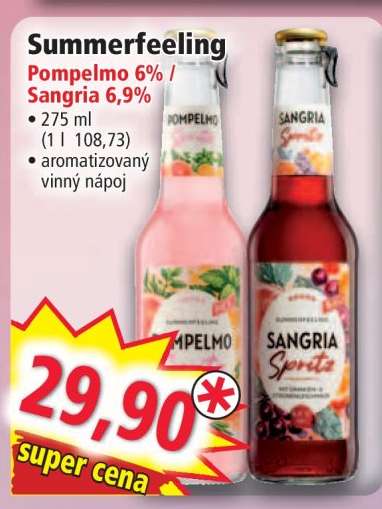 Summerfeeling Pompelmo 6% / Sangria 6,9%