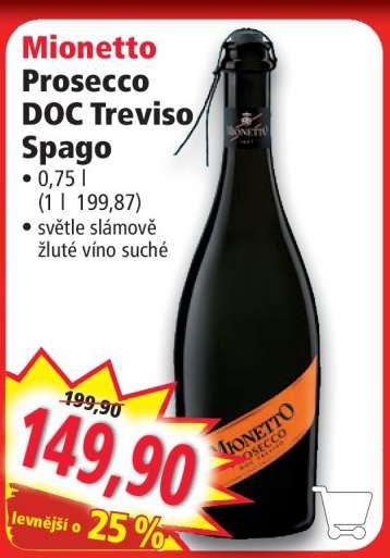 Mionetto Prosecco DOC Treviso Spago
