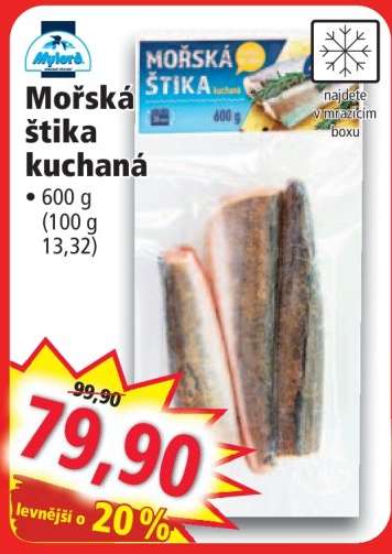Mořská štika kuchaná
