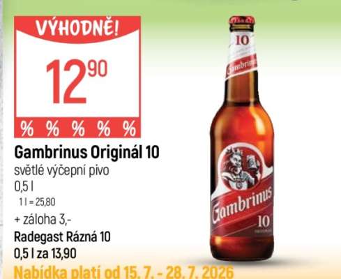 Gambrinus Originál 10