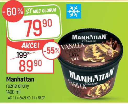 Manhattan různé druhy