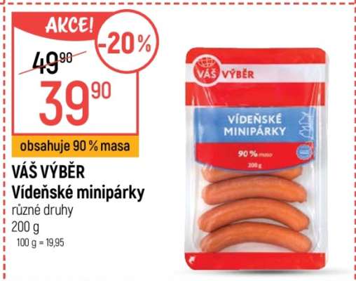 Váš výběr Vídeňské minipárky
