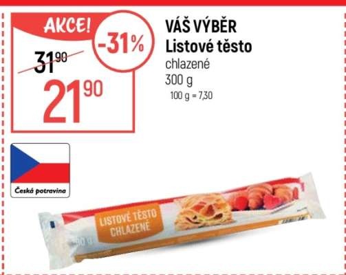 Váš výběr Listové těsto