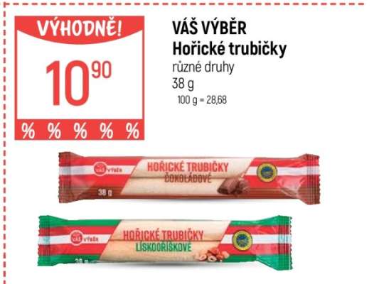 VÁŠ VÝBĚR Hořické trubičky