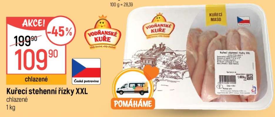 Kuřecí stehenní řízky XXL