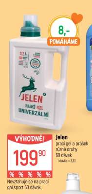 Jelen prací gel a prášek