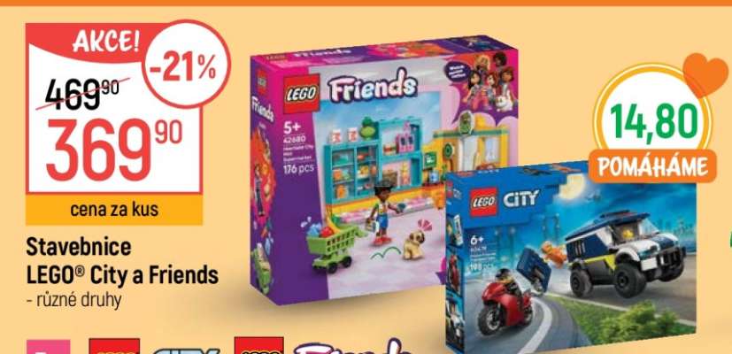 Stavebnice LEGO City a Friends