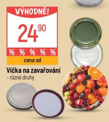 Víčka na zavařování