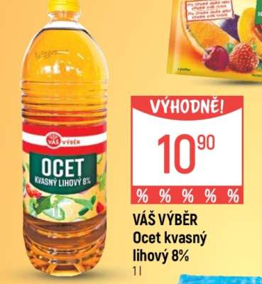 VÁŠ VÝBĚR Ocet kvasný lihový 8%