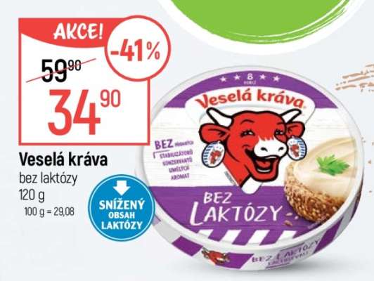 Veselá kráva bez laktózy 120 g