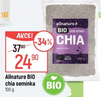 Allnature BIO chia semínka