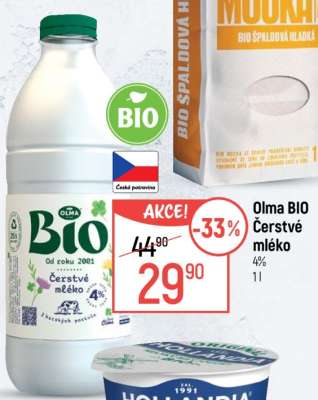 OLMA Bio čerstvé mléko