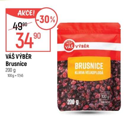 VÁŠ VÝBĚR Brusnice