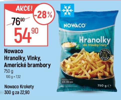 Nowaco Hranolky, Vlnky, Americké brambory