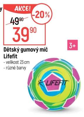 Dětský gumový míč Lifefit