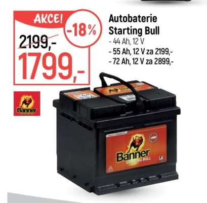 Autobaterie Starting Bull