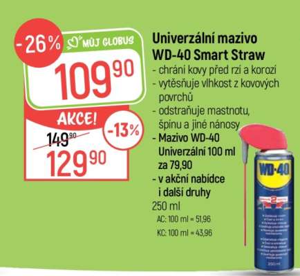 Univerzální mazivo WD-40 Smart Straw