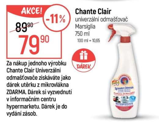 Chante Clair univerzální odmašťovač Marsiglia 750 ml