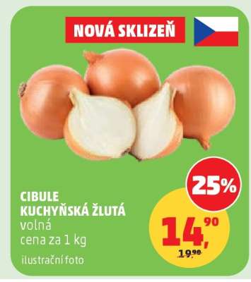 Cibule kuchyňská žlutá