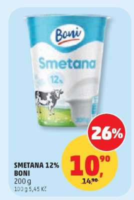 SMETANA 12% BONI