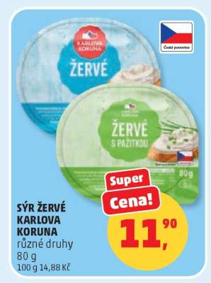 Sýr Žervé Karlova Koruna