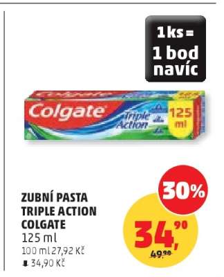 ZUBNÍ PASTA TRIPLE ACTION COLGATE