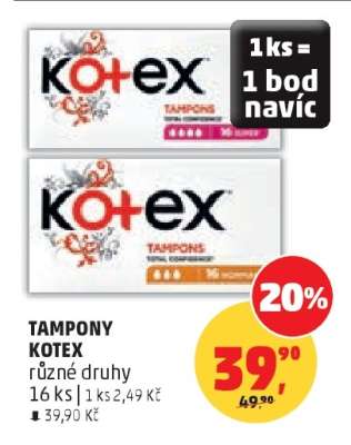 Tampony Kotex