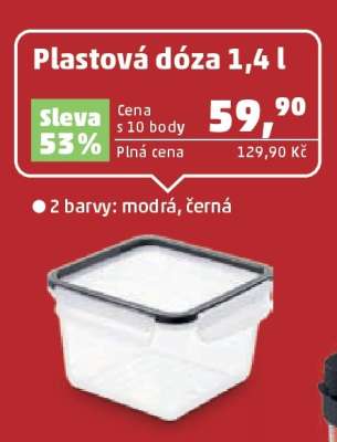 Plastová dóza 1,4 l