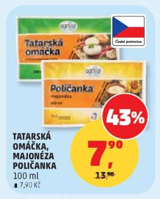 TATARSKÁ OMÁČKA, MAJONÉZA POLIČANKA