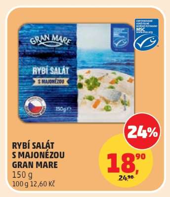 RYBÍ SALÁT S MAJONÉZOU GRAN MARE