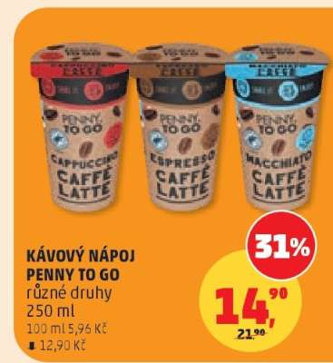 Kávový nápoj Penny To Go