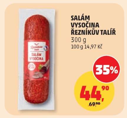 SALÁM VYSOČINA ŘEZNÍKŮV TALÍŘ