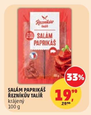 SALÁM PAPRIKÁŠ ŘEZNÍKŮV TALÍŘ