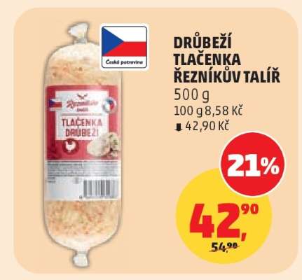 DRŮBEŽÍ TLAČENKA ŘEZNÍKŮV TALÍŘ