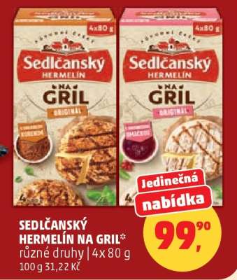 Sedlčanský hermelín na gril