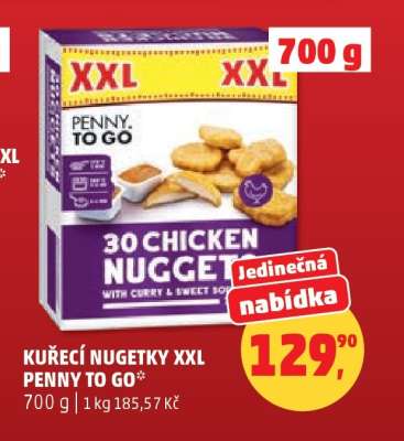Kuřecí nugetky XXL PENNY TO GO