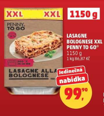 LASAGNE BOLOGNESE XXL PENNY TO GO*
