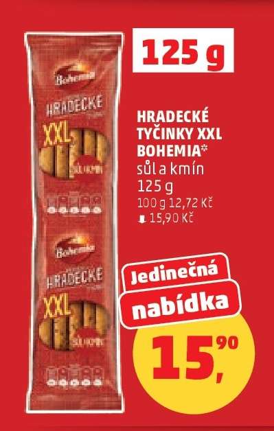 HRADECKÉ TYČINKY XXL BOHEMIA*