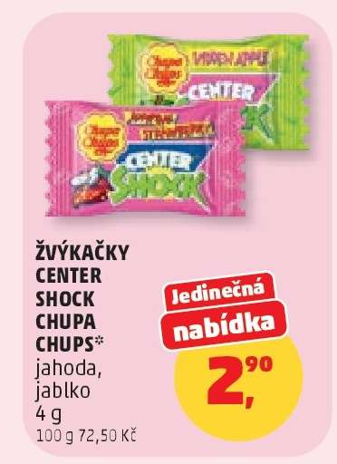 Žvýkačky Center Shock Chupa Chups