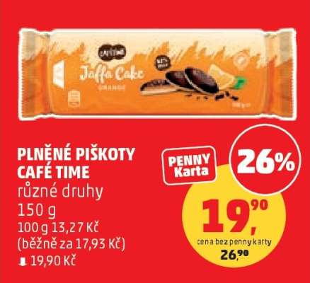 Plněné piškoty Café Time