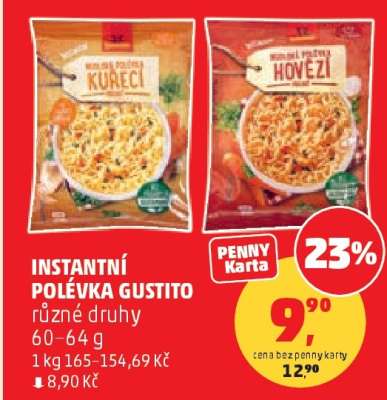 INSTANTNÍ POLÉVKA GUSTITO