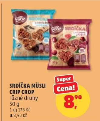 SRDÍČKA MÜSLI CRIP CROP