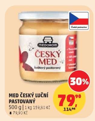 MED ČESKÝ LUČNÍ PASTOVANÝ