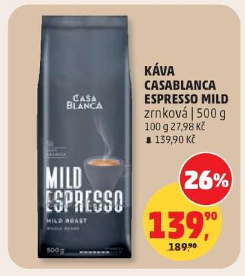 KÁVA CASABLANCA ESPRESSO MILD