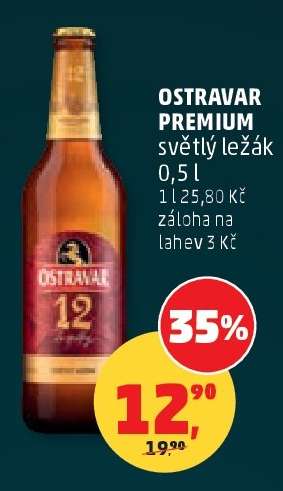 Ostravar Premium světlý ležák 0.5 l