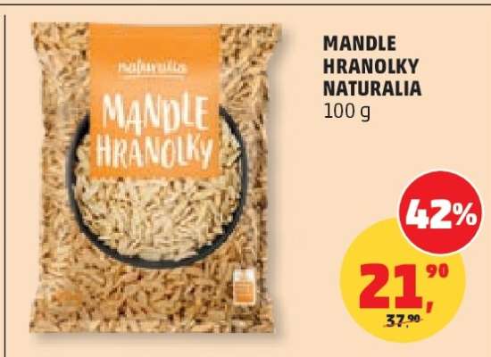 MANDLE HRANOLKY NATURALIA 100 g