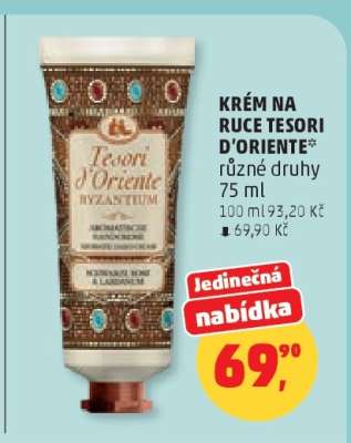 Krém na ruce Tesori d'Oriente